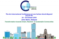 The 4th International Conference on Low Carbon Asia &amp; Beyond (ICLCA’18)