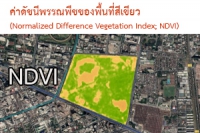 ค่าดัชนีพรรณพืช (Normalized Difference Vegetation Index; NDVI)